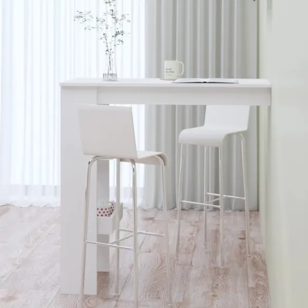 vidaXL Matbord>Barbord väggmonterat glans 102x45x103,5 cm konstruerat trä