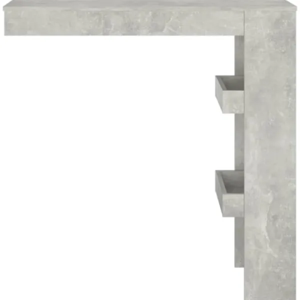 vidaXL Balkongmöbler>Barbord väggmonterat betong 102x45x103,5 cm konstruerat trä