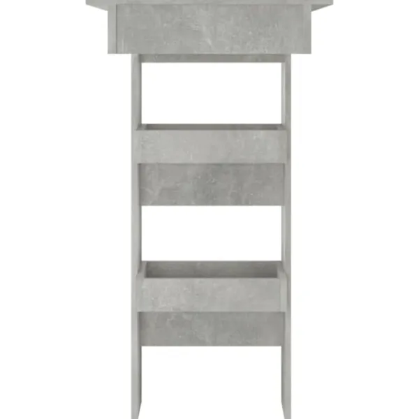 vidaXL Balkongmöbler>Barbord väggmonterat betong 102x45x103,5 cm konstruerat trä