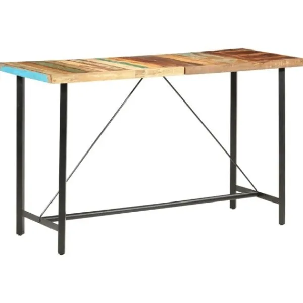 vidaXL Matbord>Barbord 180x70x107 cm massivt återvunnet trä
