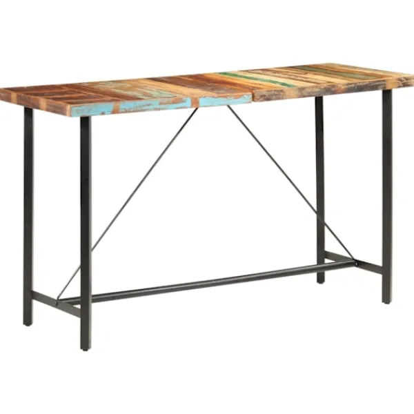 vidaXL Matbord>Barbord 180x70x107 cm massivt återvunnet trä
