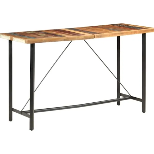 vidaXL Matbord>Barbord 180x70x107 cm massivt återvunnet trä