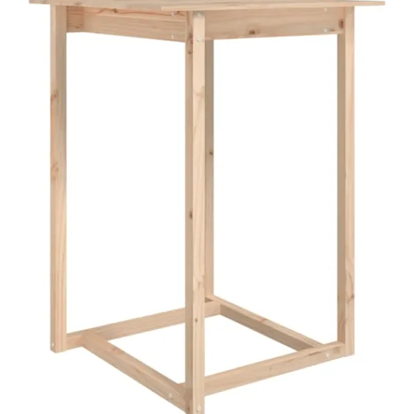 vidaXL Matbord>Barbord 80x80x110 cm massiv furu