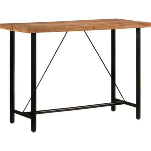 vidaXL Matbord>Barbord 150x70x107 cm massivt akaciaträ och järn