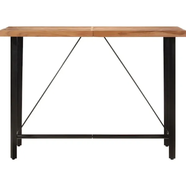 vidaXL Matbord>Barbord 150x70x107 cm massivt akaciaträ och järn