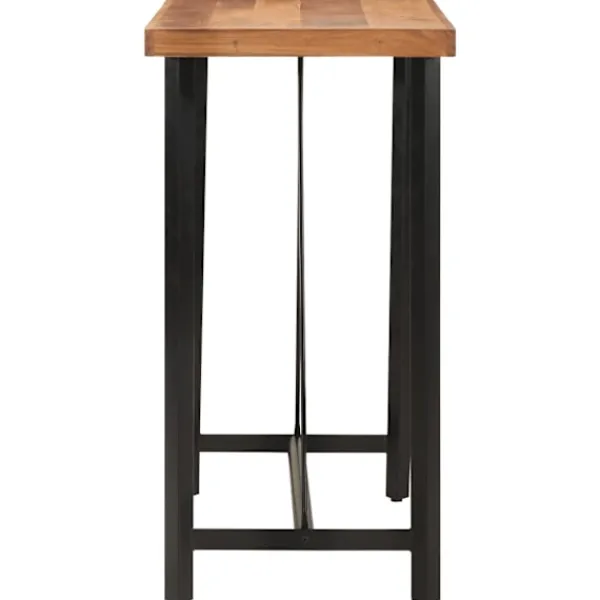 vidaXL Balkongmöbler>Barbord 110x55x107 cm massivt akaciaträ och järn