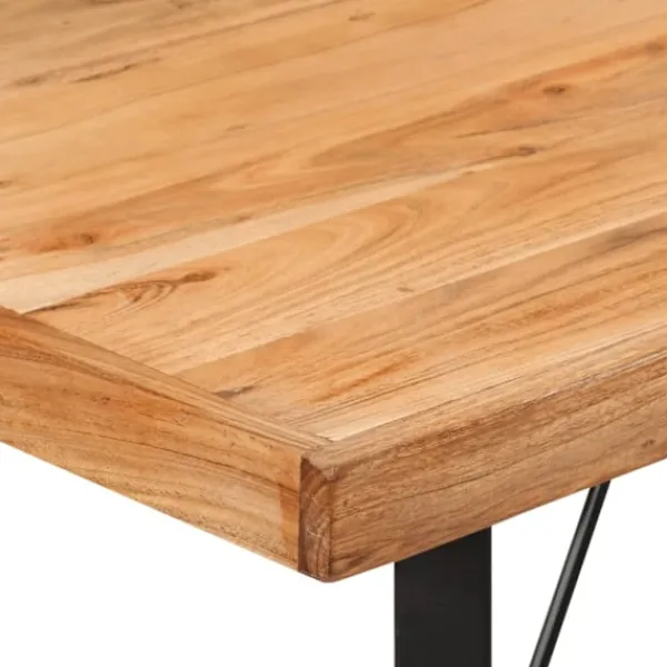 vidaXL Balkongmöbler>Barbord 110x55x107 cm massivt akaciaträ och järn