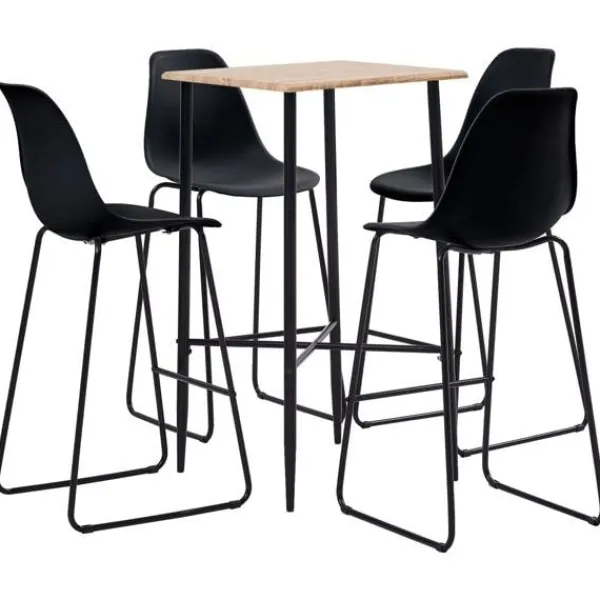 vidaXL Matgrupper>Bargrupp 5 delar plast