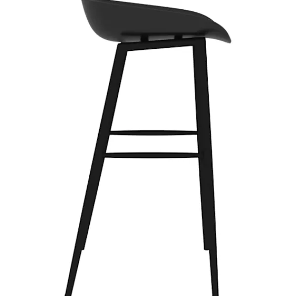 vidaXL Matgrupper>Bargrupp 7 delar och svart