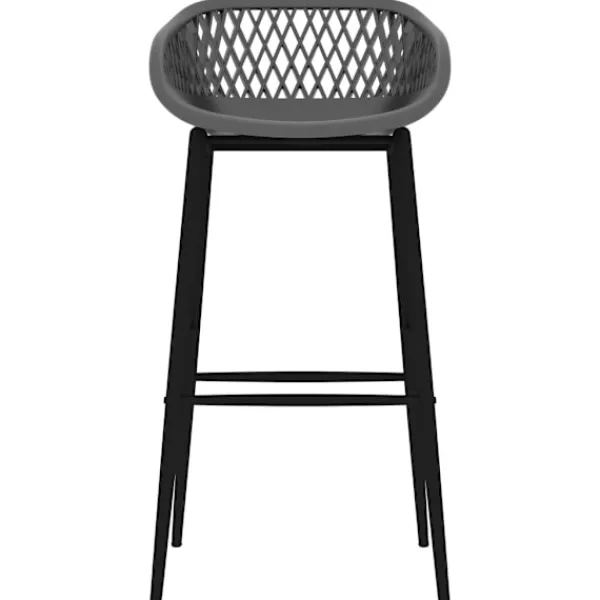 vidaXL Matgrupper>Bargrupp 7 delar och grå