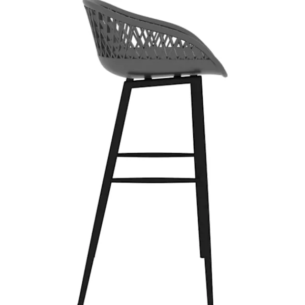 vidaXL Matgrupper>Bargrupp 7 delar och grå