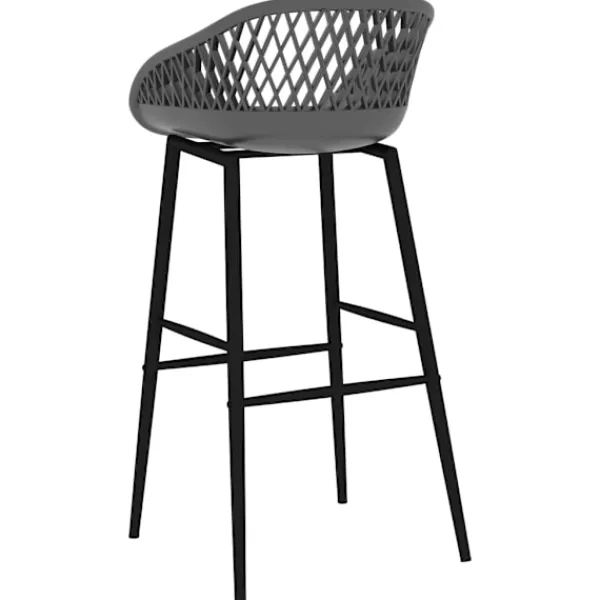 vidaXL Matgrupper>Bargrupp 7 delar och grå