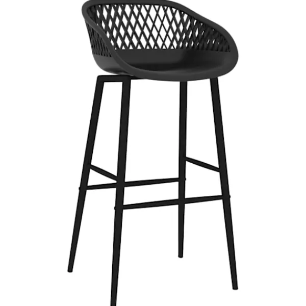 vidaXL Matgrupper>Bargrupp 5 delar och svart