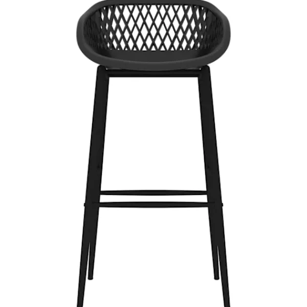 vidaXL Matgrupper>Bargrupp 5 delar och svart