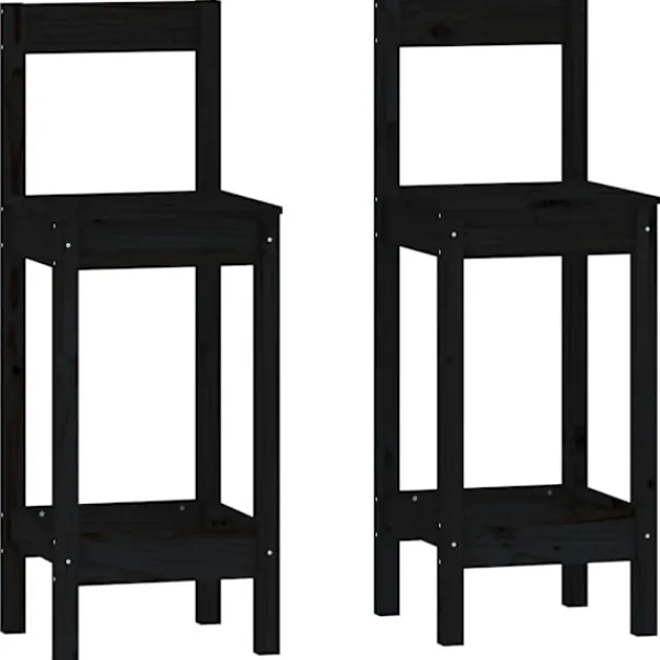 vidaXL Matgrupper>Barmöbler 3 delar massiv furu