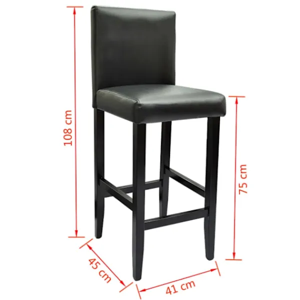 vidaXL Matgrupper>Barstol i 2-pack London inklusive bord