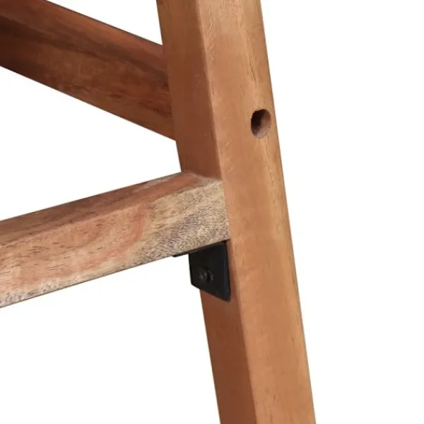 vidaXL Stolar>Barstolar 2 st massivt akaciaträ 38x37x76 cm