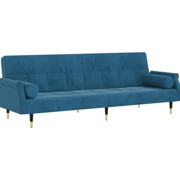 vidaXL Soffor>Bäddsoffa med dynor sammet