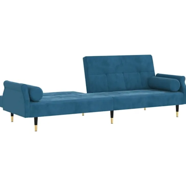 vidaXL Soffor>Bäddsoffa med dynor sammet