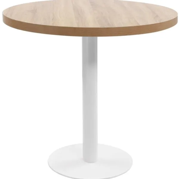 vidaXL Småbord>Bistrobord ljus 80 cm MDF