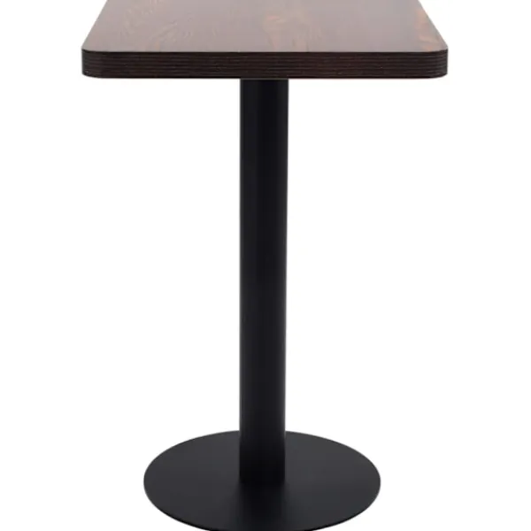 vidaXL Småbord>Bistrobord mörk 50x50 cm MDF