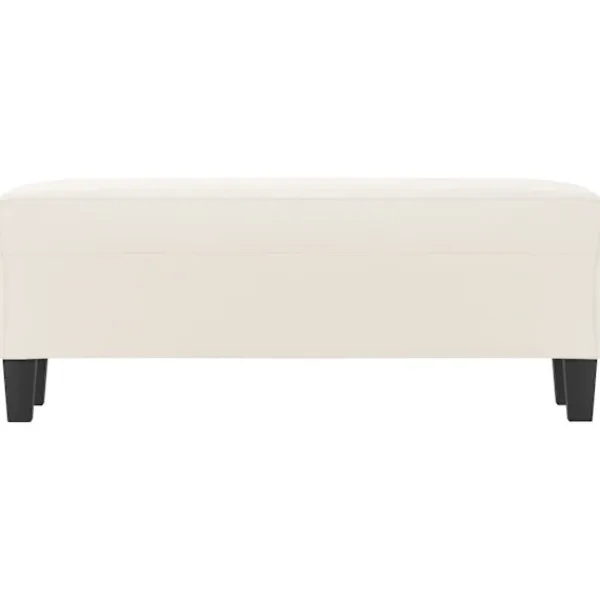 vidaXL Balkongmöbler>Bänk 100x35x41 cm mikrofibertyg