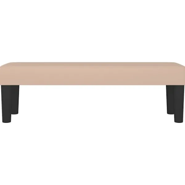 vidaXL Balkongmöbler>Bänk cappuccino 100x30x30 cm konstläder