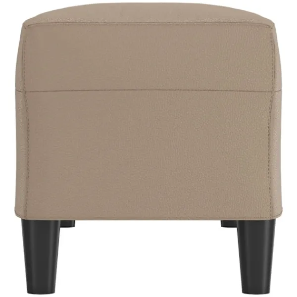 vidaXL Balkongmöbler>Bänk cappuccino 100x35x41 cm konstläder