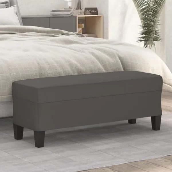 vidaXL Balkongmöbler>Bänk 100x35x41 cm konstläder