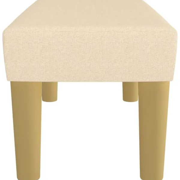 vidaXL Balkongmöbler>Bänk gräddvit 70x30x30 cm tyg