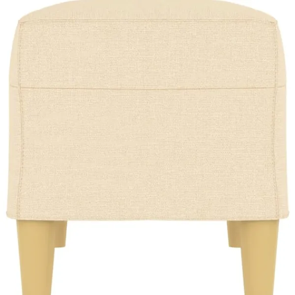 vidaXL Pallar>Bänk gräddvit 70x35x41 cm tyg