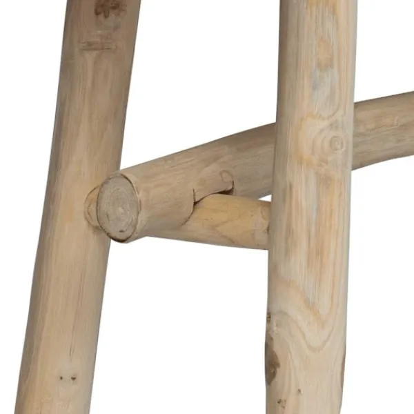 vidaXL Balkongmöbler>Bänk äkta läder teak
