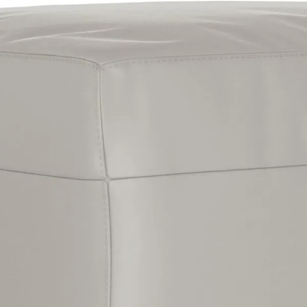 vidaXL Balkongmöbler>Bänk ljus 100x35x41 cm mikrofibertyg