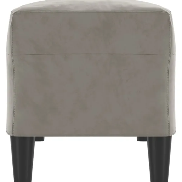vidaXL Balkongmöbler>Bänk ljus 100x35x41 cm sammet