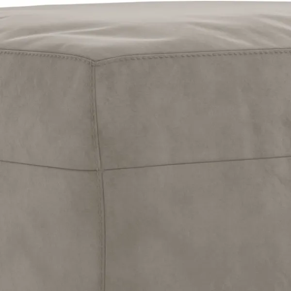 vidaXL Balkongmöbler>Bänk ljus 100x35x41 cm sammet