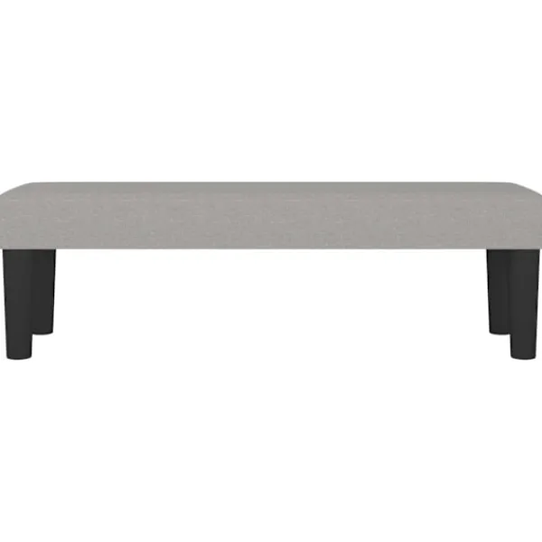 vidaXL Balkongmöbler>Bänk ljus 100x30x30 cm tyg