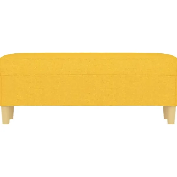 vidaXL Balkongmöbler>Bänk ljus 100x35x41 cm tyg