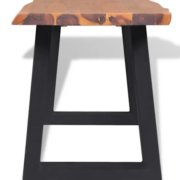 vidaXL Soffbord>Bänk massivt akaciaträ 160 cm