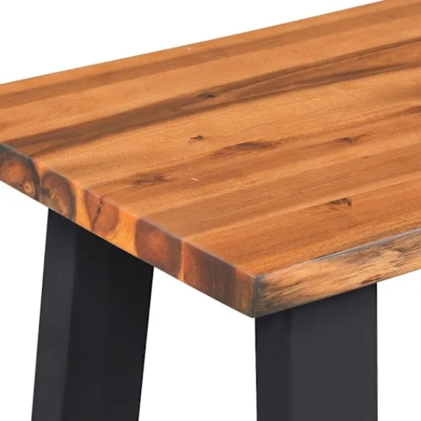 vidaXL Soffbord>Bänk massivt akaciaträ 160 cm