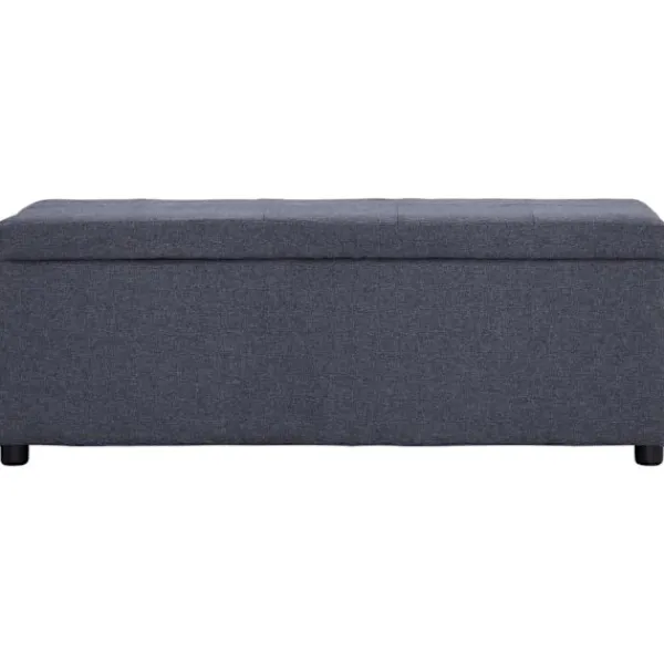 vidaXL Kistor & Koffertar>Bänk med förvaringsutrymme 116 cm mörk polyester