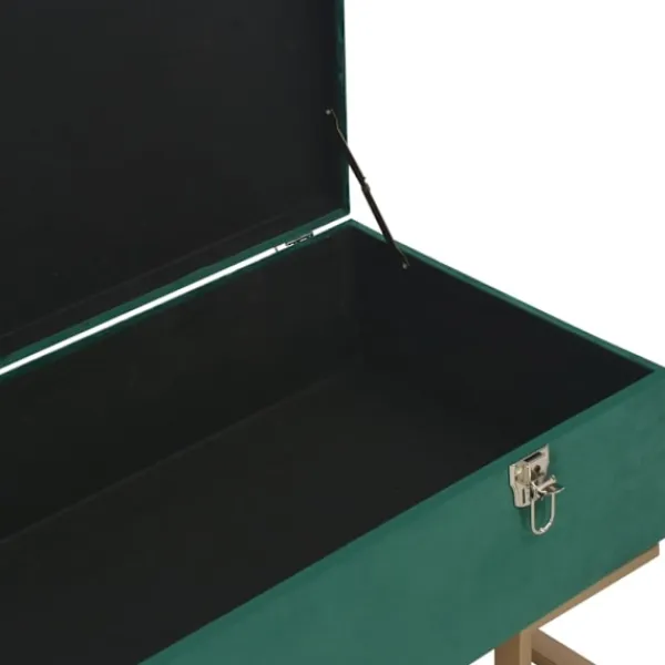 vidaXL Sideboards>Bänk med förvaringsutrymme 105 cm sammet