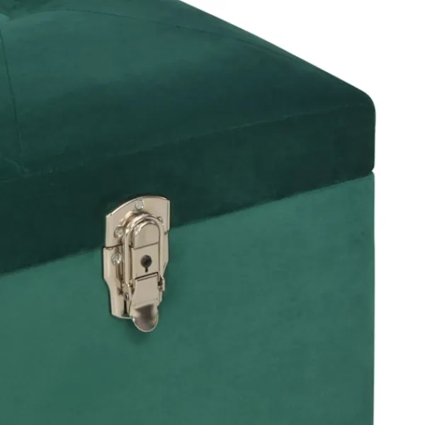 vidaXL Sideboards>Bänk med förvaringsutrymme 105 cm sammet