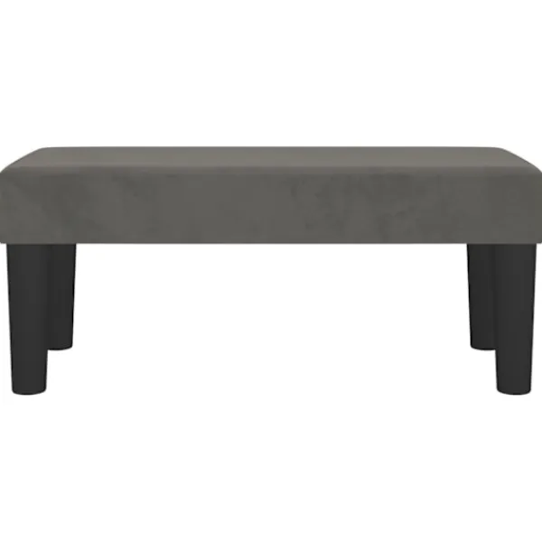 vidaXL Balkongmöbler>Bänk mörk 70x30x30 cm sammet