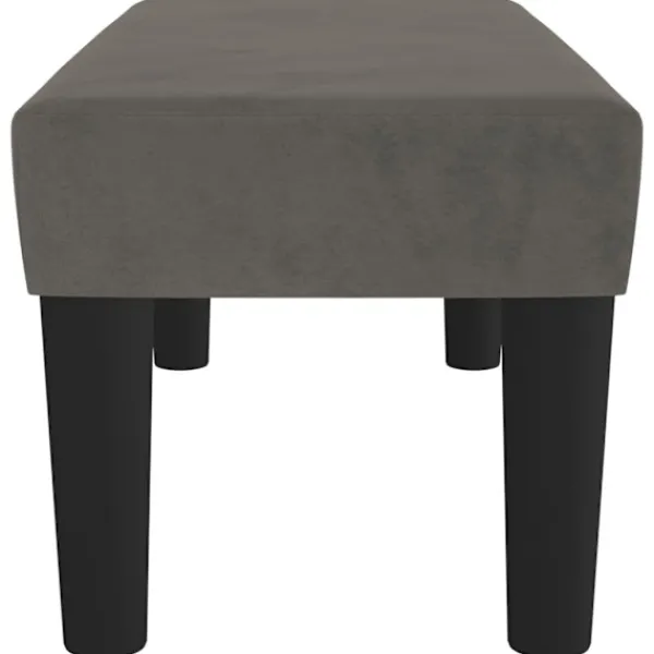 vidaXL Balkongmöbler>Bänk mörk 70x30x30 cm sammet