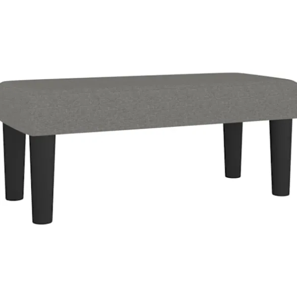vidaXL Balkongmöbler>Bänk mörk 70x30x30 cm tyg