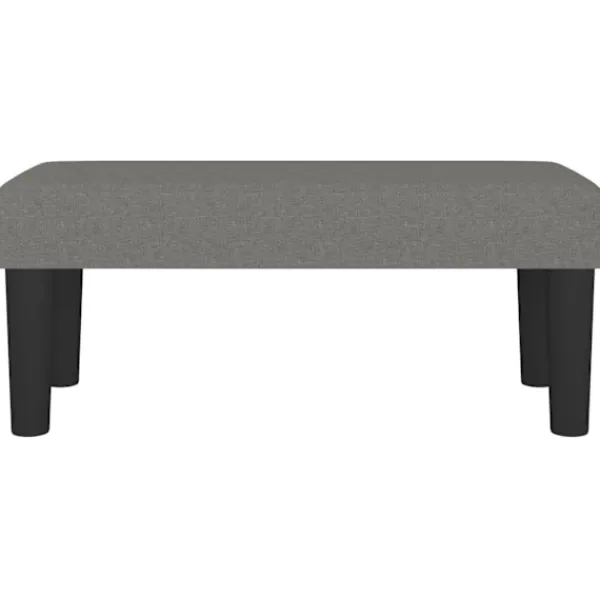 vidaXL Balkongmöbler>Bänk mörk 70x30x30 cm tyg