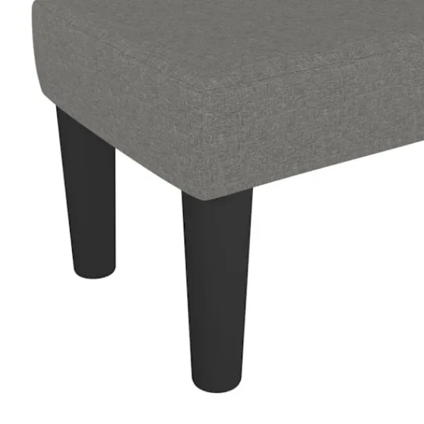 vidaXL Balkongmöbler>Bänk mörk 70x30x30 cm tyg
