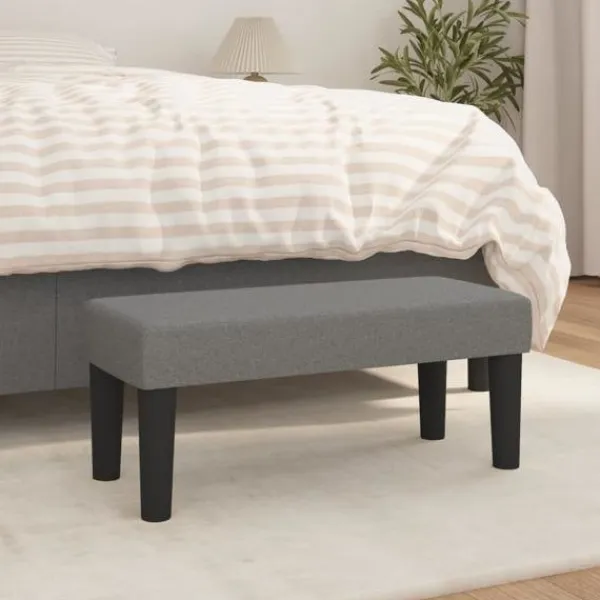vidaXL Balkongmöbler>Bänk mörk 70x30x30 cm tyg