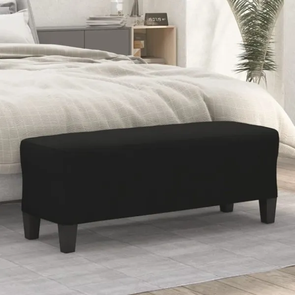 vidaXL Balkongmöbler>Bänk 100x35x41 cm mikrofibertyg