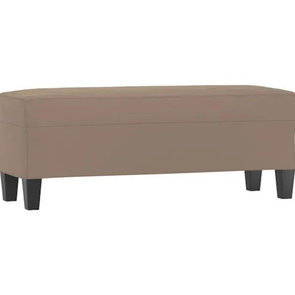 vidaXL Balkongmöbler>Bänk 100x35x41 cm mikrofibertyg